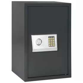    Elektronikus Digitális Széf Polccal Sötétszürke 40x35x60 cm Acél