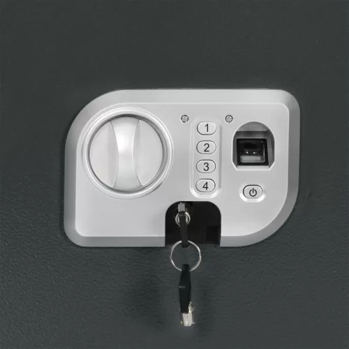  Elektronikus digitális széf ujjlenyomat-zárral 31x35x50 cm Acél