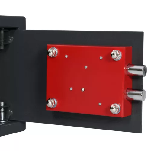  Biztonsági doboz Kulcsos záras Sötétszürke 20x31x20 cm Acél