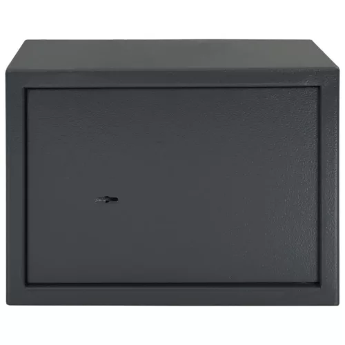  Biztonsági doboz kulcsos zárral sötét szürke 25x35x25 cm fém