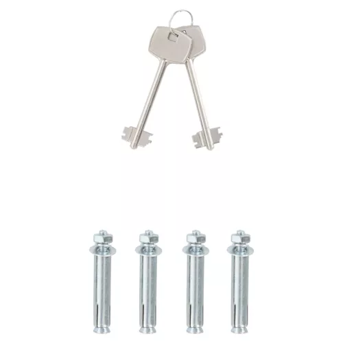  Zárható doboz Tompa szürke 31x35x50 cm Acél