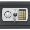  Elektronikus Digitális Széf Tompa Szürke 42x37x20 cm Acél