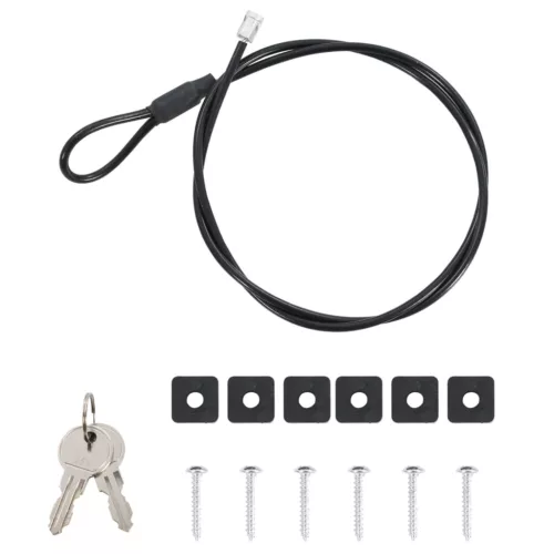  Biztonsági Széf Fekete Fém Kicsi Záras Széf Négyszögletes