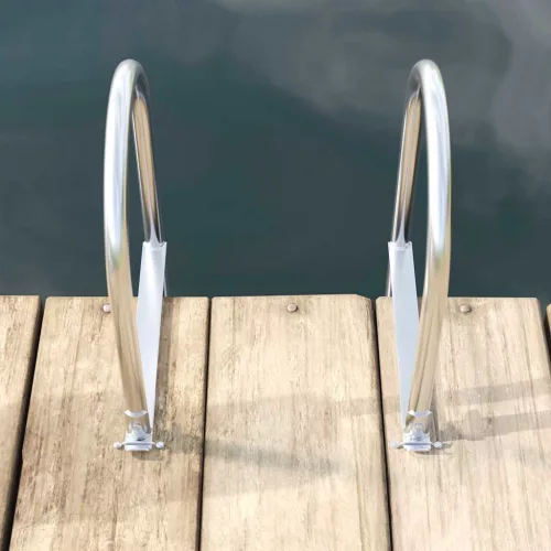  Dokklétra Ezüst 45 x 11.5 x 162 cm Alumínium