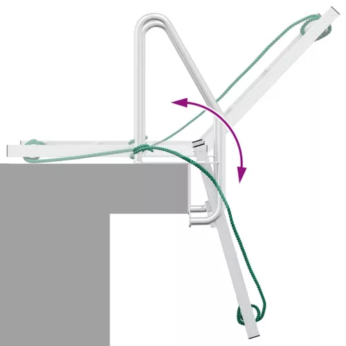  Dokklétra Egyéb Ezüst 58 x 77 x 144 cm Alumínium