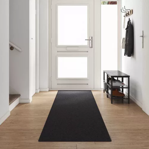  Szőnyeg futó Antracit 80 x 500 cm 100% Polipropilén