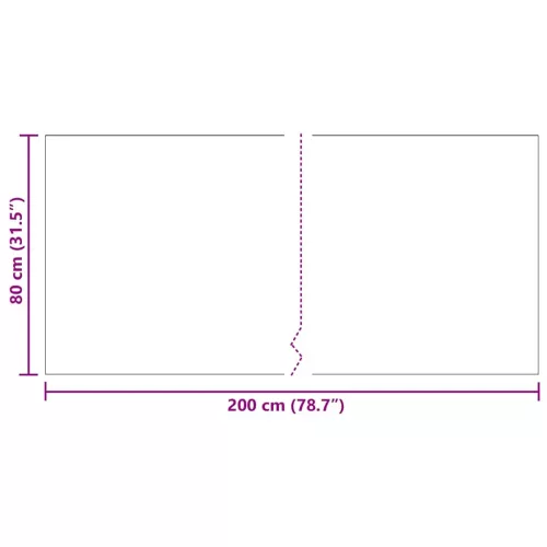  Szőnyeg futó Szürke 80 x 200 cm szövet