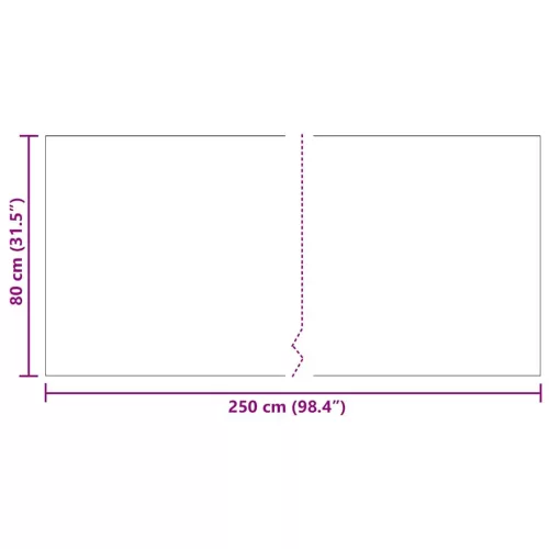  Szőnyeg futó Világosszürke 80 x 250 cm szövet