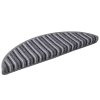  Öntapadós lépcsőszőnyegek 15 pcs Szürke 56 x 17 x 3 cm