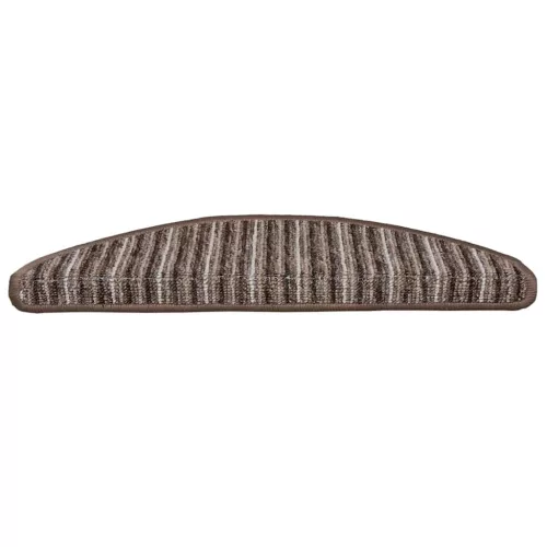  Öntapadós lépcsőszőnyegek 15 pcs Barna 56 x 17 x 3 cm