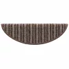  Öntapadós lépcsőszőnyegek 15 pcs Barna 56 x 17 x 3 cm