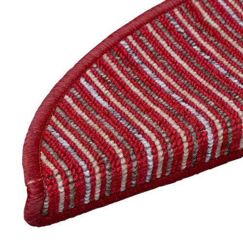  Öntapadós lépcsőszőnyegek 15 pcs Piros 56 x 17 x 3 cm