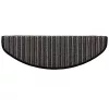  Öntapadós lépcsőszőnyegek 15 pcs Antracit 65 x 21 x 4 cm