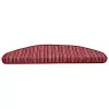  Öntapadós lépcsőszőnyegek 15 pcs Piros 65 x 21 x 4 cm