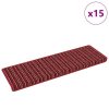  Öntapadós lépcsőszőnyegek Csíkos 15 pcs Piros 65 x 21 x 4 cm