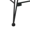  Étkezőszék 2 pcs Rattan és Vas Fekete 57 x 55 x 85 cm