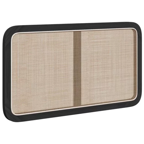  Fejtámla fejtámlával Fekete 100 x 55 x 3 cm Rattan