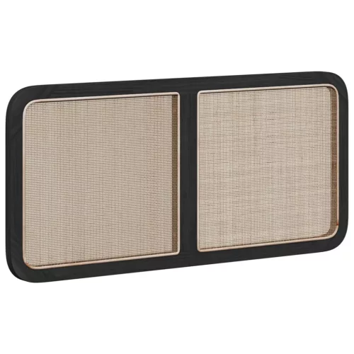  Fejtámla fejtámlával Fekete 120 x 55 x 3 cm Rattan