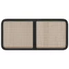  Fejtámla fejtámlával Fekete 120 x 55 x 3 cm Rattan