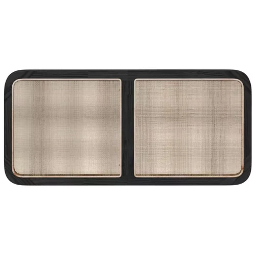  Fejtámla fejtámlával Fekete 120 x 55 x 3 cm Rattan