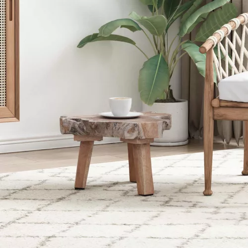  Éjjeli asztal Barna 40 x 40 x 25 cm Szilárd Újrahasznosított Fa