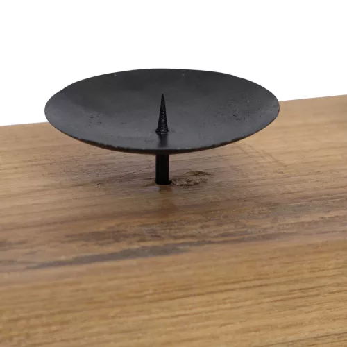  Gyertyatartó Természetes 50 x 15 x 10 cm Tömör tíkfa