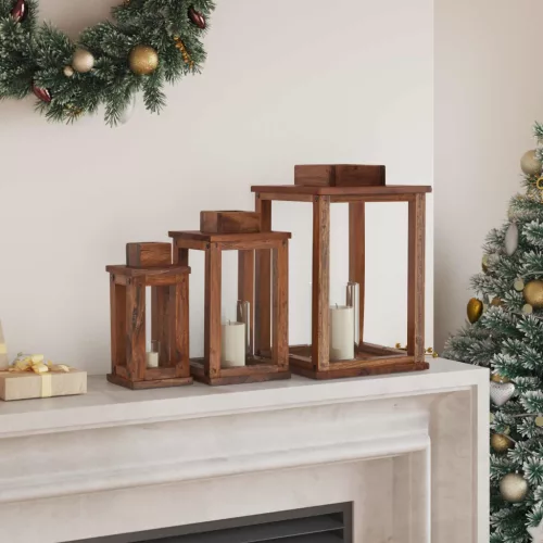 Lámpás 3 pcs Természetes Mahagóni fa