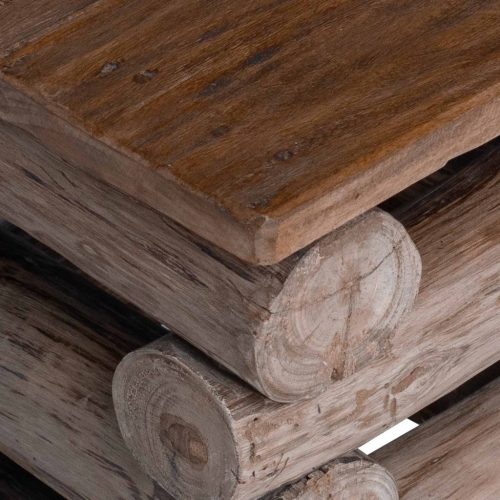  Zsámoly Természetes 30 x 30 x 38 cm Tömör Teakfa