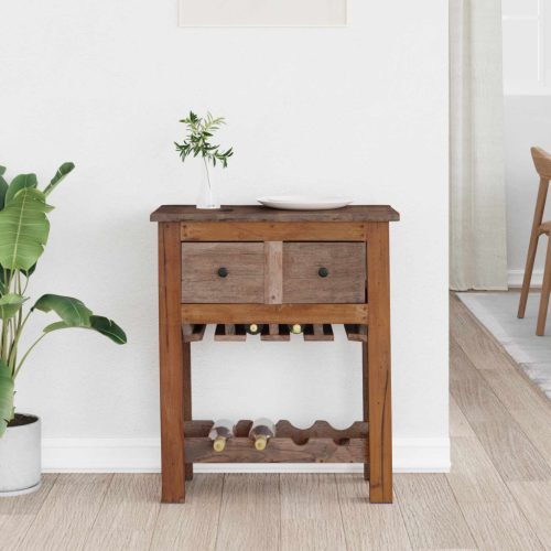  Cabinet Barna 60 x 30 x 70 cm Szilárd Újrahasznosított Fa