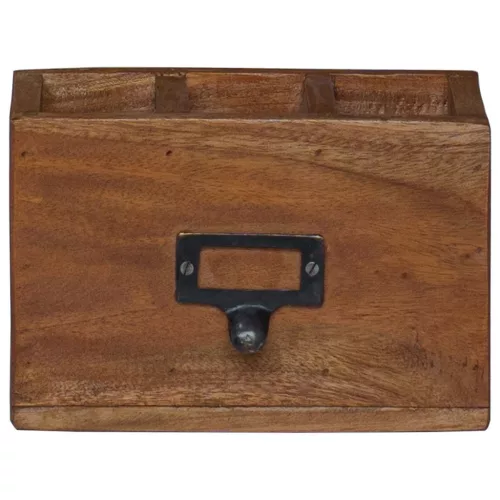  Ceruzatartó Sokszínű 18 x 10 x 12 cm Tömör Mahagóni Fa