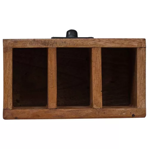  Ceruzatartó Sokszínű 18 x 10 x 12 cm Tömör Mahagóni Fa