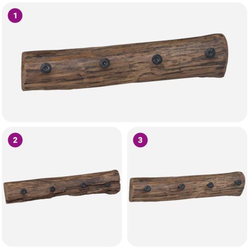  Akasztó Barna 50 x 8 x 12 cm Szilárd Újrahasznosított Fa