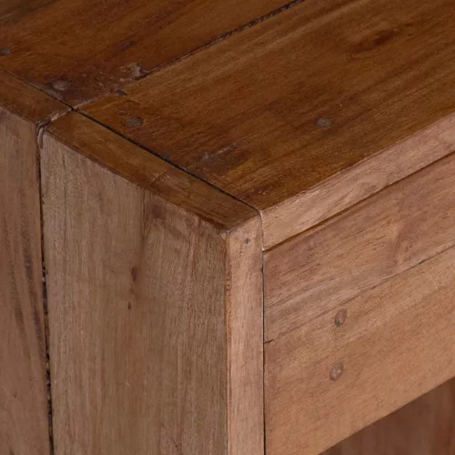  Éjjeli asztal fiókkal Barna 63 x 30 x 79 cm Tömör Mahagóni Fa