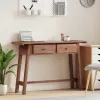  Asztal fiókkal Barna 110 x 30 x 79 cm Tömör Mahagóni Fa