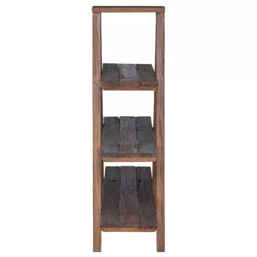  Összecsukható polc polcokkal tárolóval Barna 79.5 x 35 x 112 cm