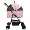  Összecsukható háziállat babakocsi Rózsaszín 81 x 47 x 99 cm