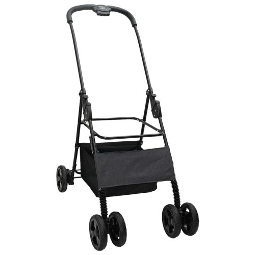  Összecsukható háziállat babakocsi Fekete 81 x 47 x 99 cm