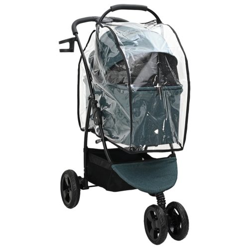  Összecsukható háziállat babakocsi Zöld 78 x 54 x 101 cm