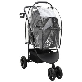    Összecsukható háziállat babakocsi Fekete 78 x 54 x 101 cm