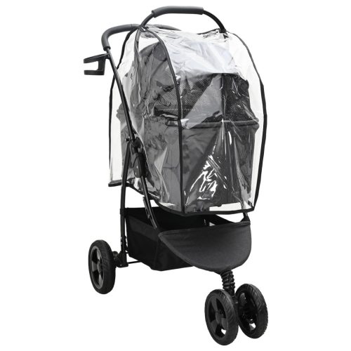  Összecsukható háziállat babakocsi Fekete 78 x 54 x 101 cm