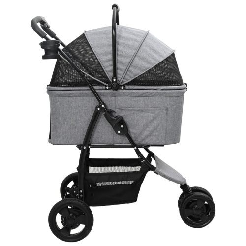  Összecsukható háziállat babakocsi Szürke 78 x 54 x 101 cm