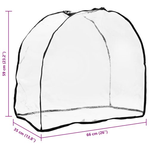  Kisállat babakocsi takaró Átlátszó 66 x 35 x 59 cm PVC