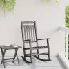  Kerti Hintaszék Fekete 65x84x114 cm HDPE