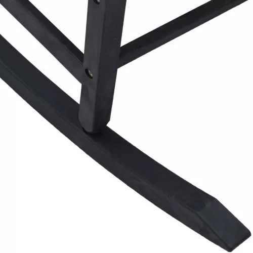  Kerti Hintaszék Fekete 65x84x114 cm HDPE