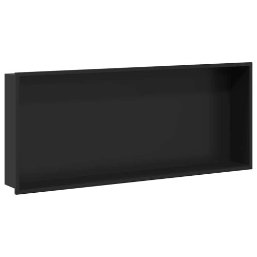  Zuhany Niche Fekete 75 x 30 x 9.5 cm Rozsdamentes acél