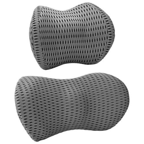  Párna párnával Állítható 2 pcs Szürke 4D Háló
