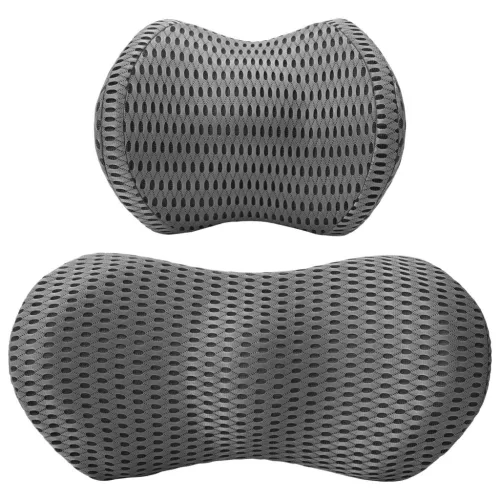  Párna párnával Állítható 2 pcs Szürke 4D Háló