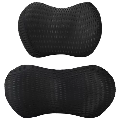  Párna párnával Állítható 2 pcs Fekete 4D Háló