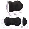  Párna párnával Állítható 2 pcs Fekete 4D Háló
