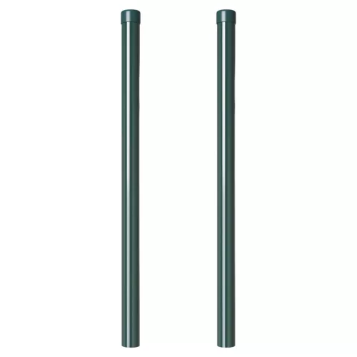 Kerítoszlopok 2 pcs Zöld 80 cm Porszórt Acél